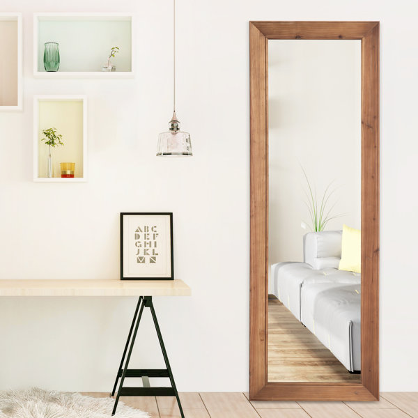 Floor-length-wood-mirror | Wayfair